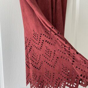 Cut out Skirt by Soprano, Maroon, NWT